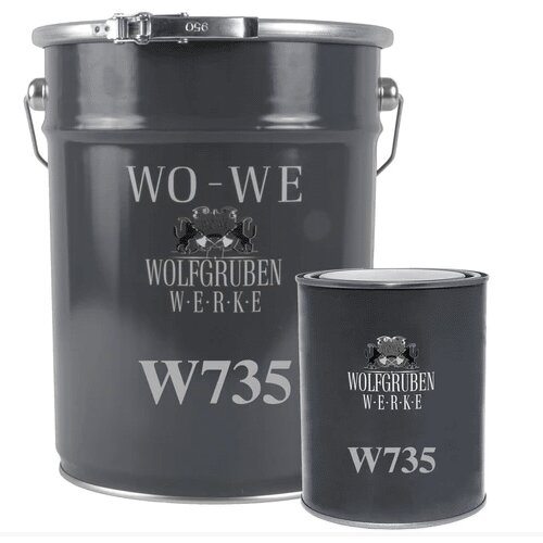 WO-WE 2K epoksidna smola za spoljne terase w735 ral 9005 jet black 5kg Slike