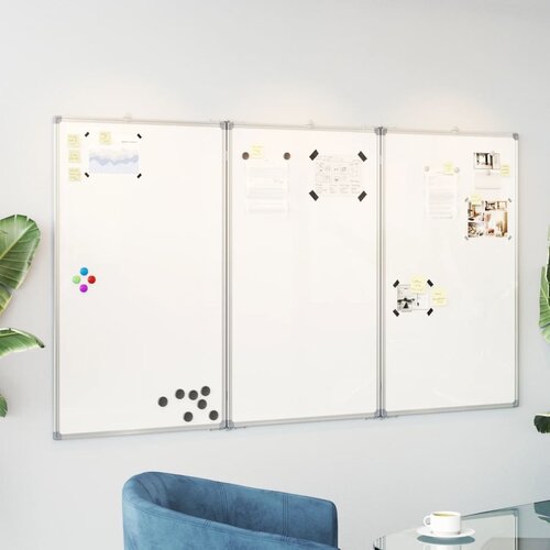VidaXL magnetna tabla zložljiva 150x100x1,7 cm aluminij Slike