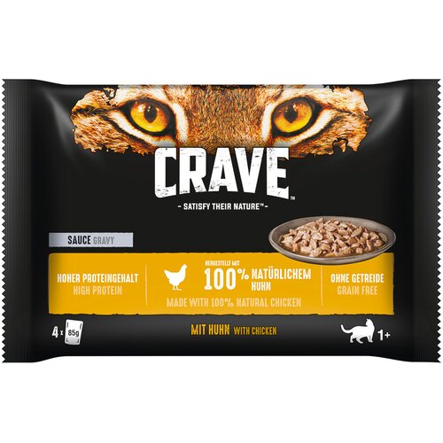 CRAVE Pouch multi pakiranje 4 x 85 g - Pi&scaron;čanec z omako Cijene