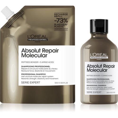 L&amp;acute;Or&amp;eacute;al Paris Serie Expert Absolut Repair Molecular ugodno pakiranje za po&amp;scaron;kodovane lase Slike