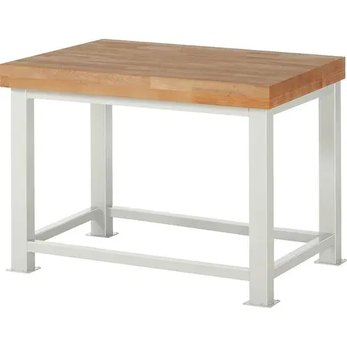RAU Delovna miza za velike obremenitve, debelina plošče 100 mm, ŠxG 1250 x 900 mm