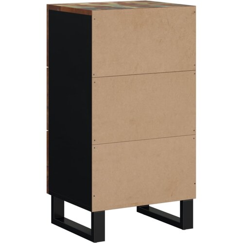  Komoda s 3 ladice 40x33,5x75 cm od masivnog obnovljenog drva Slike