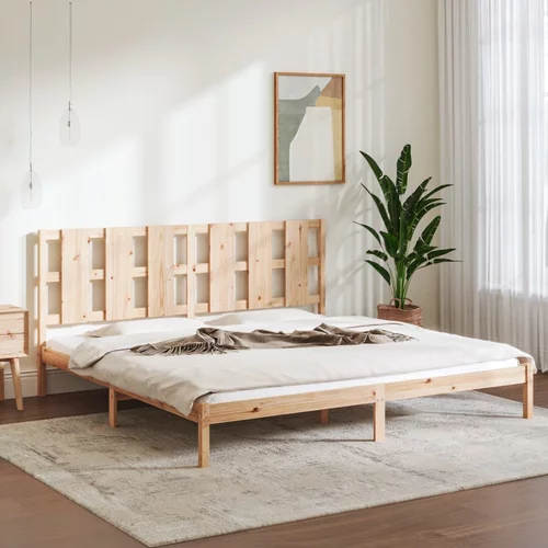  Okvir za krevet od masivnog drva 180 x 200 cm 6FT veliki bračni