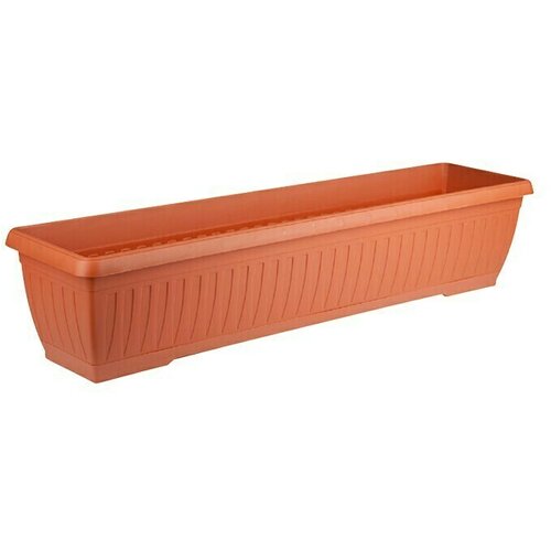 Plastična žardinjera Jadran (Vanjska dimenzija (D x &amp;Scaron; x V): 80 x 20 x 17 cm, Terakota) Slike