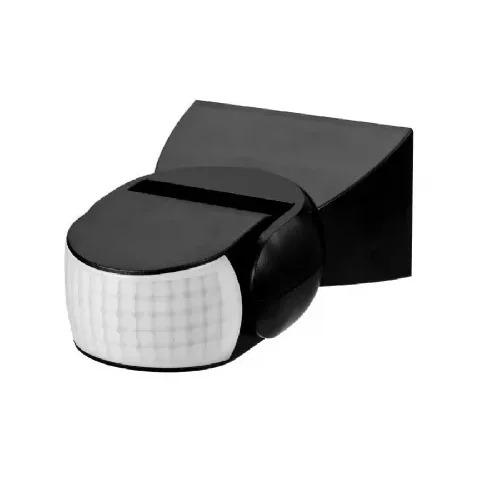 Maclean Senzor svetlobe zunanji montažni, 220V, IP54, 180°, 12m, črne barve