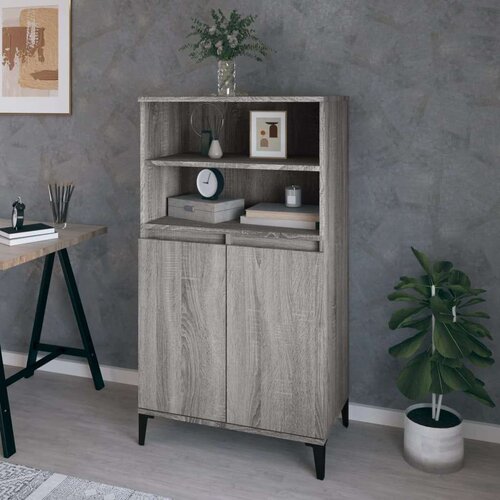  Visoka omara siva sonoma 60x36x110 cminženirski les, (20653990) Slike