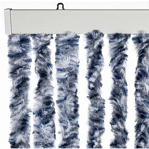  Zastor protiv insekata plavo-bijelo-srebrni 90 x 220 cm &amp;scaron;enil Slike