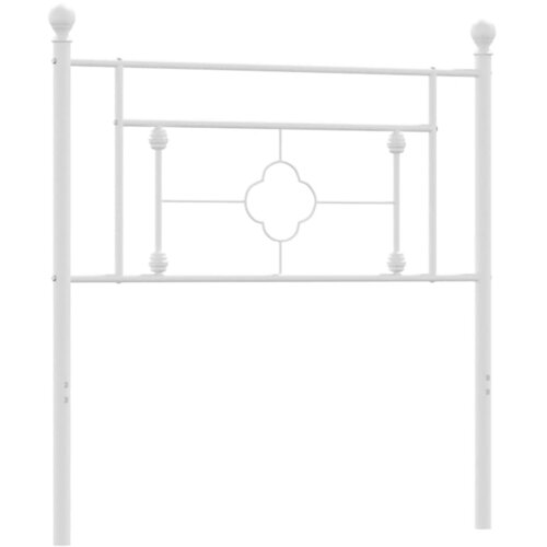  Metalno zamjensko uzglavlje bijelo 100 cm Slike