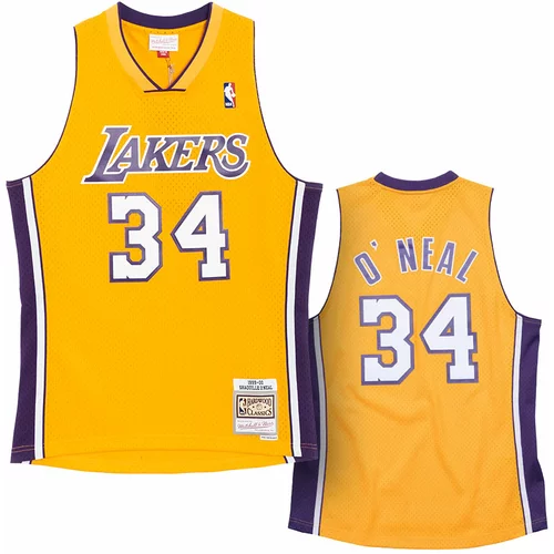 Mitchell And Ness shaquille o'neal 34 los angeles lakers 1999-00 mitchell & ness swingman dres