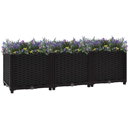 vidaXL povišena gredica 120 x 40 x 38 cm od polipropilena Cijene
