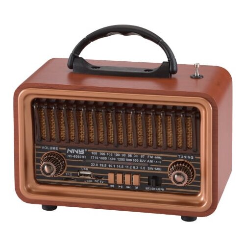  Prenosni retro Bluetooth radio 8069BT Cene