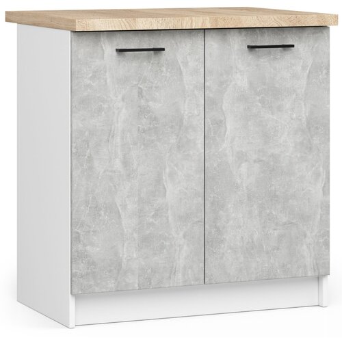 AKORD OLIWIA S80 Kabinet + BELO / BETONSKA PLOŠČA, (21713726) Cene