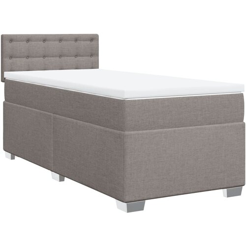 Maison Chic Box spring postelja - Vzmetna postelja z vzmetnico taupe 90x200 cm blago SL10295, (21885641) Cene