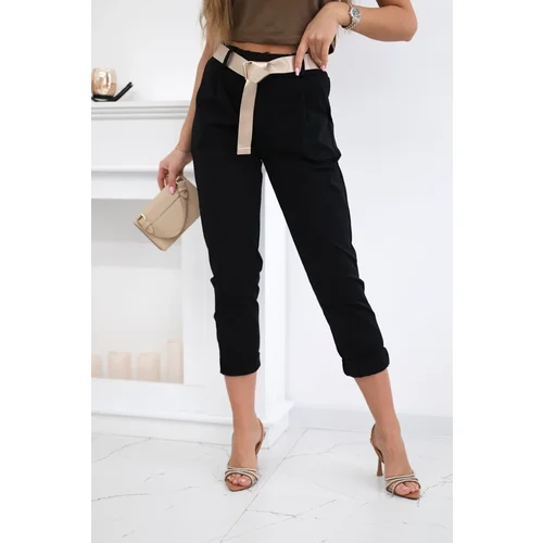 Kesi Włoski Punto trousers with belt black