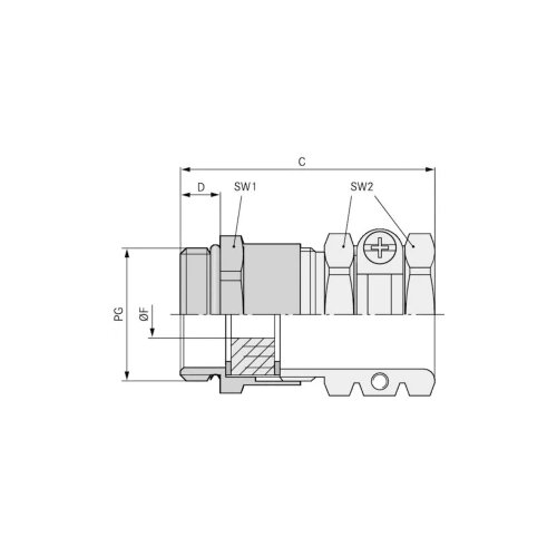  Kabelska uvodnica PG29 mesing prirodne boje LappKabel SKINDICHT SHZ PG 29 10 kom. Slike