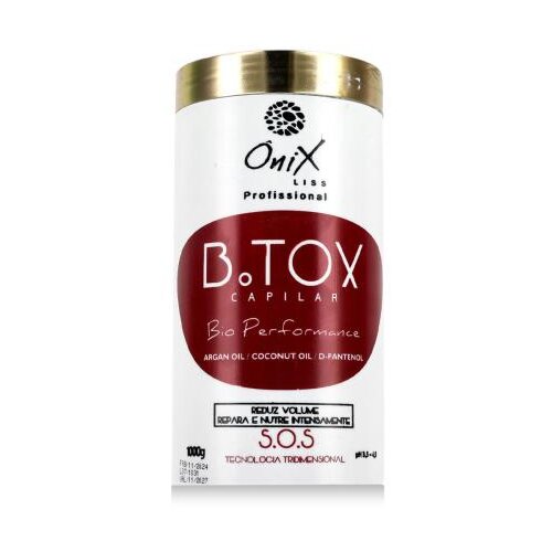 Onix Liss Profissional Botox Capilar Bio Performance maska za lase poškodovani lasje 1000 g unisex Cene