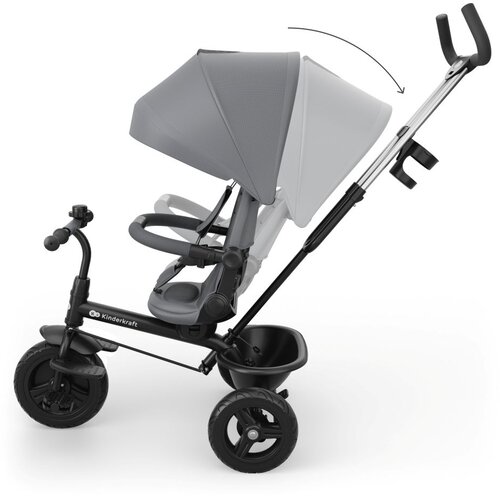 Kinderkraft Tricikl Aston 2 Plus, Grey Slike
