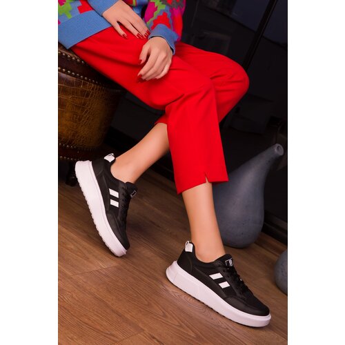 Soho Women&amp;#039;s Black and White Sneakers 16880 Slike
