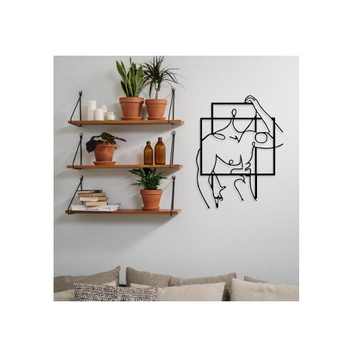 Wallity Zidna dekoracija za mu&amp;scaron;karce, 39x51cm, crna Slike