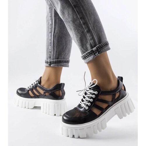 Gemre Black loafers with a chunky sole Emaline Slike