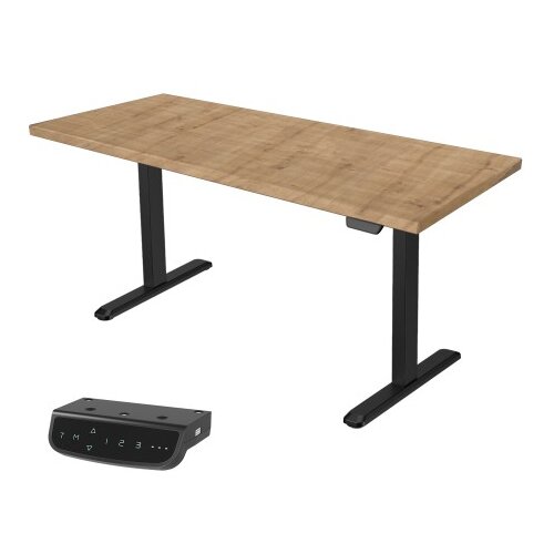 Uvi STANDARD V2 električni sit-stand stol - Chalet Oak i crni okvir Cene