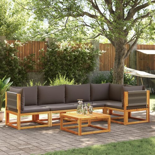 vidaXL 6-dijelna set vrtnih sofa s jastucima masivno bagremovo drvo Cene
