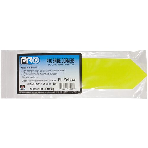 Pro Tapes PRO® spike uglovi fluo žuta 10kom Slike