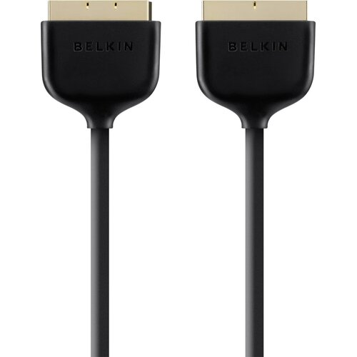 Belkin SCART TV sprejemnik priključni kabel [1x mo&amp;scaron;ki konektor SCART - 1x mo&amp;scaron;ki konektor SCART] 2.00 m črna, (20431759) Slike