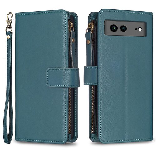 INORCO BF Style-19 za Google Pixel 7a, odporna proti prahu, etui za telefon iz PU usnja, stojalo za denarnico, prevleka iz lupine z zadrgo, (22034064) Cene