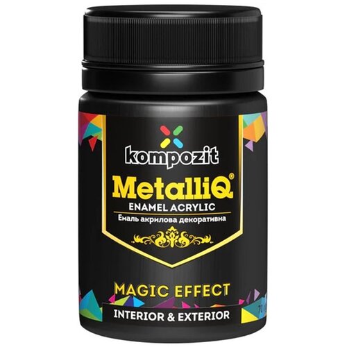 MetalliK Kompozit akrilna boja sa metalik efektom 70g | pearl black Slike