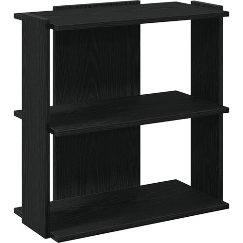 Maison Chic Knjižna omara - Knjižni regal 3-nadstropna črna 60x30x60 cm inženirski les, (21725710) Cene