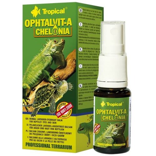 Tropical ophtalvit-a chelonia preparat sa ekstraktom lavande i vidca za zaštitu očiju i kože reptila 15ml Cene