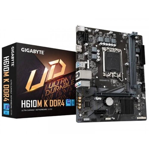 Gigabyte H610M K DDR4 1.0 motherboard Intel H610 Express LGA 1700 micro ATX Slike