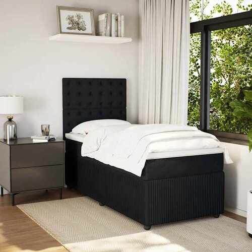  Box spring krevet s madracem crni 80 x 200 cm bar&scaron;unasti Cijene