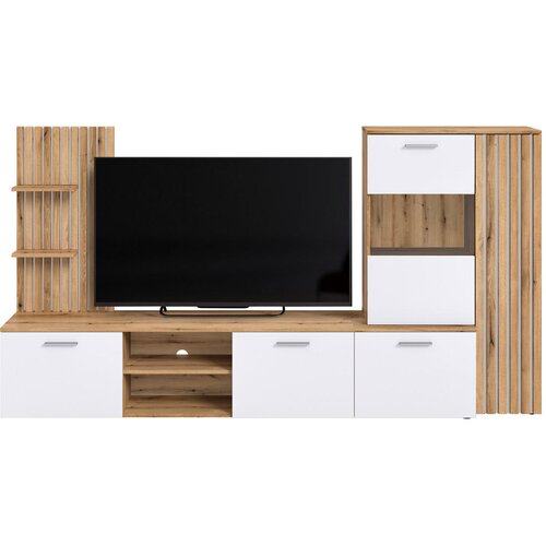 CARRYHOME DNEVNI REGAL, bela, barve hrasta Cene