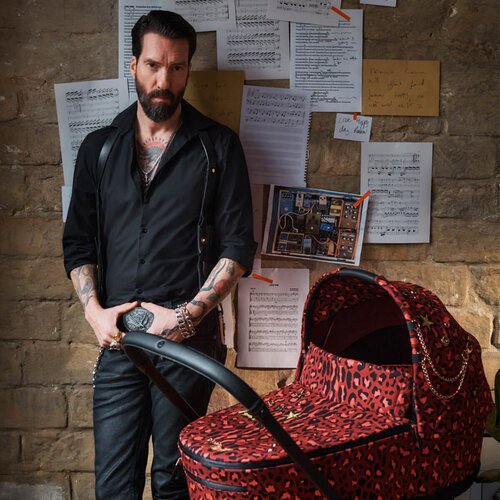 Cybex Ko&amp;scaron;ara za voziček Priam 4.0 platinum rockstar alec v&amp;ouml;lkel Slike