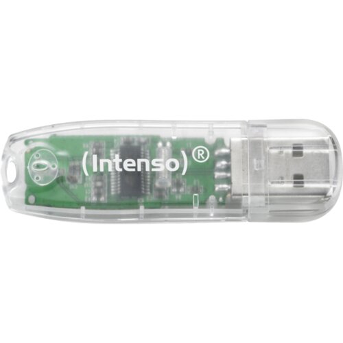 Intenso USB Flash drive 32GB Hi-Speed USB 2.0,Rainbow Line, Transparentni Slike