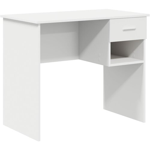vidaXL Stol s pohranom bijeli 90x49.5x75 cm konstruirano drvo Cijene
