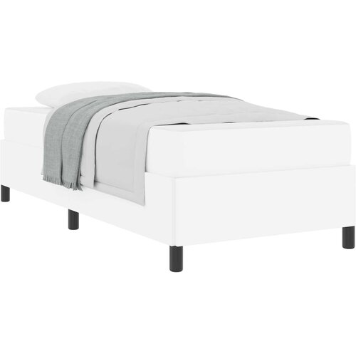  Krevetna konstrukcija s madracem Bijelo 80 x 200 cm tkanina Slike