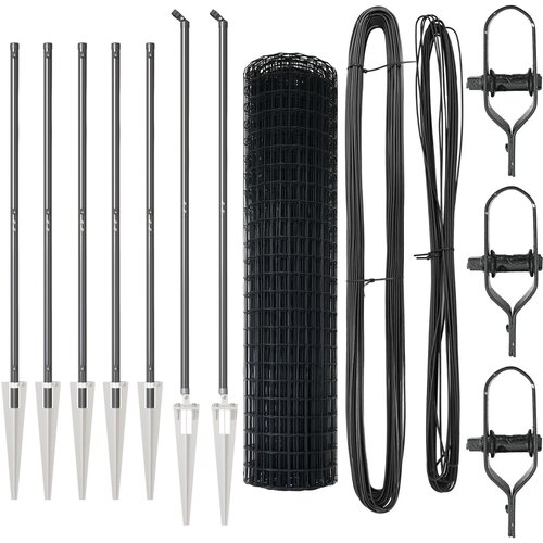 VidaXL Euro Ograda s 7 &amp;scaron;iljastih postolja 1,2x10 m Galvanizirani čelik Siva Slike