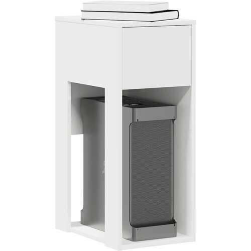 vidaXL Tower stalak za računalo s ladicom bijeli 30x44x74 cm Cijene