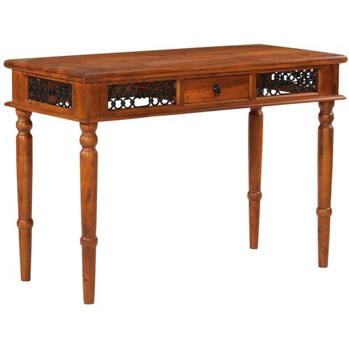  Radni stol s ladicom 110 x 50 x 76 cm masivno bagremovo drvo Cijene