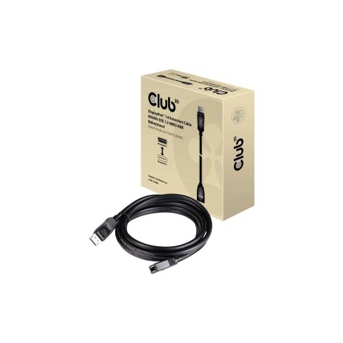 Club3d DisplayPort Priključni kabel [1x Muški konektor DisplayPort - 1x Ženski konektor DisplayPort] 3 m Crna Cijene