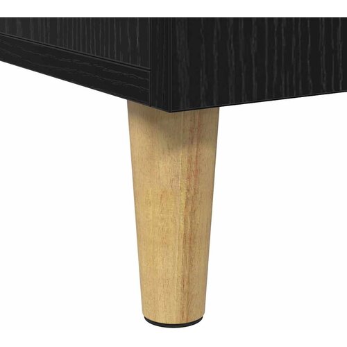  Stol Crni hrast Konstruirano drvo 140 x 50 x 75 cm Slike
