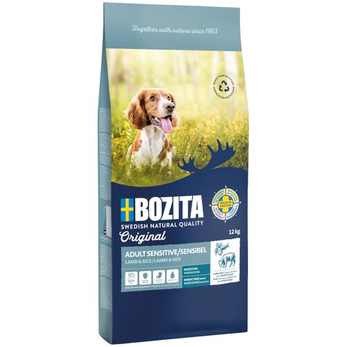 Bozita Original Sensitive Digestion jagnjetina & riž - brez žit - Varčno pakiranje: 2 x 12 kg Cijene
