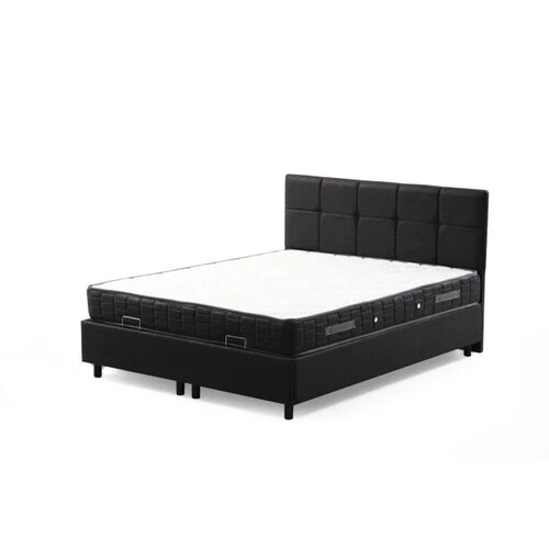 Hanah home Vitalia Set 90 x 190 - Anthracite Anthracite Single Mattress, Base & Headboard Cene