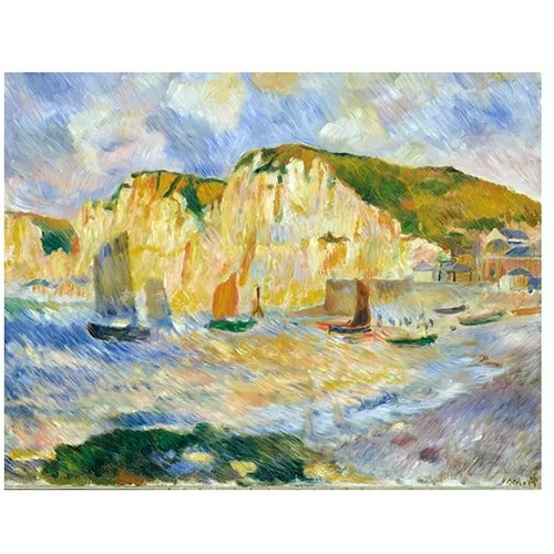 Fedkolor Reprodukcija slike Auguste Renoir - Sea and Cliffs, 90 x 70 cm