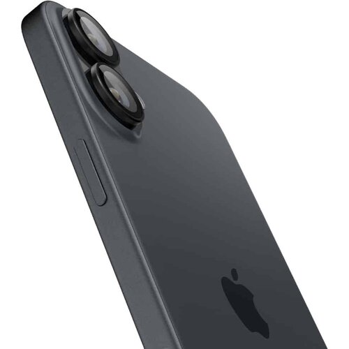 Spigen Glass tR EZ Fit Optik Pro staklo za kameru 2 kom AGL07921 za iPhone 16 / 16 Plus - crno Slike