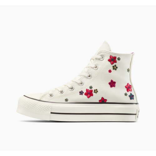 Converse Ženske patike chuck taylor all star lift platform flowers Slike