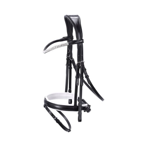 Schockem&amp;ouml;hle Sports Uzda Malaga, black/white/silver Slike